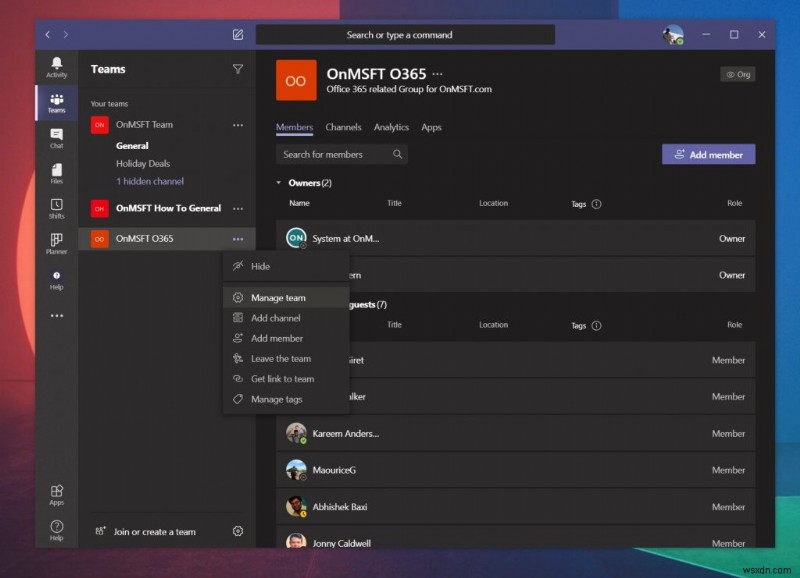 Microsoft Teams की टीम से किसी व्यक्ति को कैसे निकालें