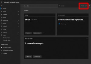 Office 365 व्यवस्थापन केंद्र होमस्क्रीन का उपयोग और अनुकूलन कैसे करें
