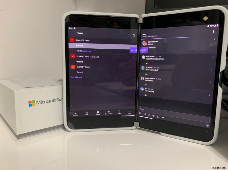 Surface Duo पर Microsoft टीम का अधिकतम लाभ उठाने के लिए युक्तियाँ और तरकीबें