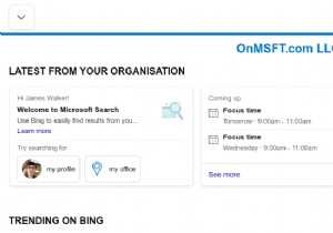 अपने कार्य डेटा को खोजने के लिए बिंग में Microsoft खोज का उपयोग कैसे करें