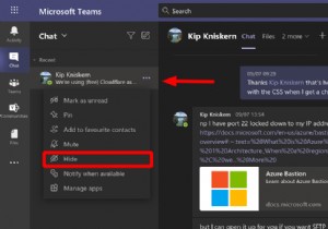 Microsoft Teams में चैट को कैसे छिपाएं और दिखाएं
