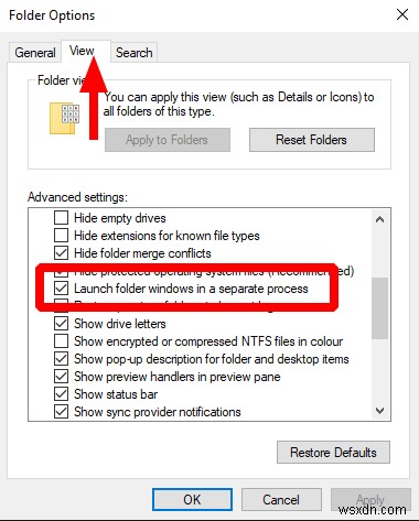 Windows UI के लिए एक अलग प्रक्रिया में फ़ाइल एक्सप्लोरर विंडो कैसे खोलें