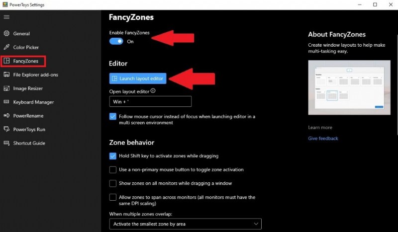 Windows 10 पर आपको अधिक कुशल बनाने के लिए PowerToys Fancy Zones उपयोगिता का उपयोग कैसे करें