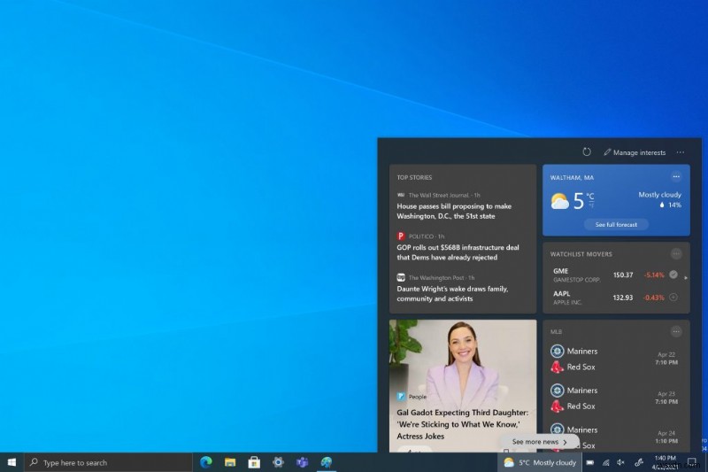 Windows 10 पर समाचार और रुचियों को आसानी से कैसे बंद करें