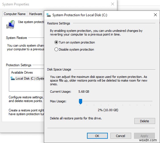 Windows 10 पर सिस्टम पुनर्स्थापना कैसे सक्षम करें