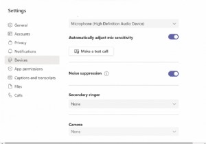 Microsoft Teams में पृष्ठभूमि शोर को अक्षम कैसे करें