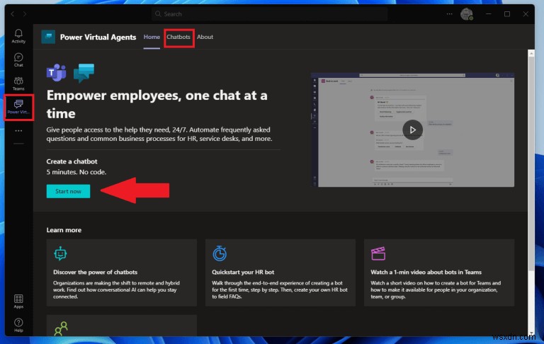 Microsoft Teams पर जल्दी से Power Virtual Agents चैटबॉट कैसे बनाएं