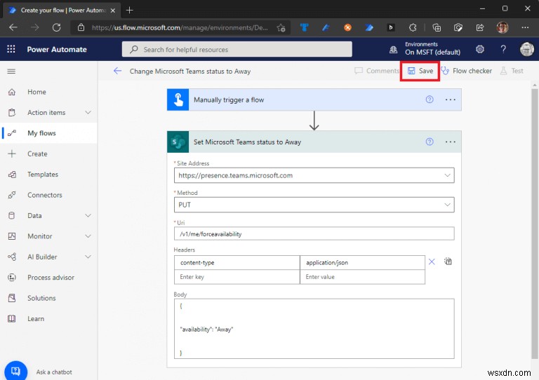 Power Automate का उपयोग करके अपनी Microsoft Teams स्थिति को कैसे अपडेट करें