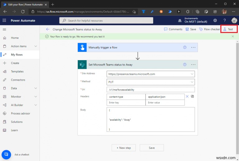 Power Automate का उपयोग करके अपनी Microsoft Teams स्थिति को कैसे अपडेट करें