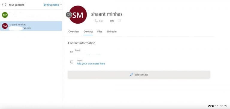 Outlook पर संपर्क कैसे जोड़ें