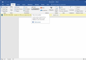 MS Office इनबिल्ट स्क्रीनशॉट टूल का उपयोग कैसे करें?