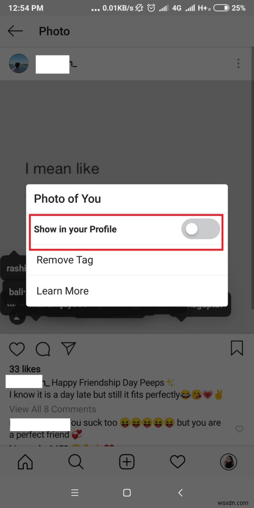 किसी अन्य उपयोगकर्ता की Instagram फ़ोटो से स्वयं को कैसे अनटैग करें?