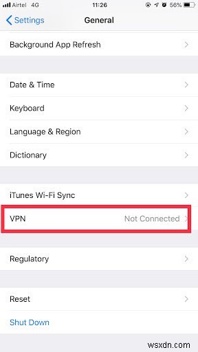 iOS पर VPN एक्सेस को कॉन्फ़िगर करने के चरण