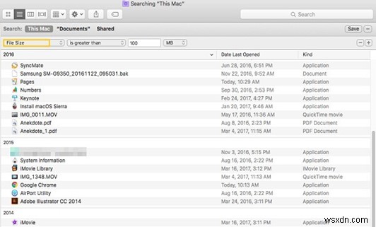 Mac पर बड़ी फ़ाइलों को कैसे ढूंढें और हटाएं