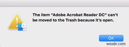 मैक पर Adobe Acrobat Reader Dc को अनइंस्टॉल कैसे करें