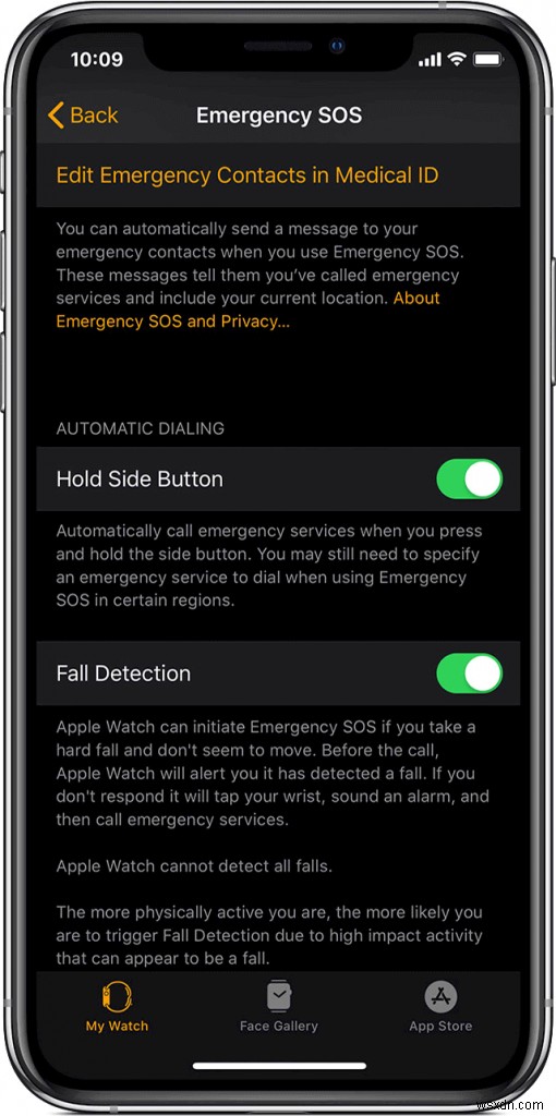 Apple Watch SOS पर फॉल डिटेक्शन कैसे इनेबल करें