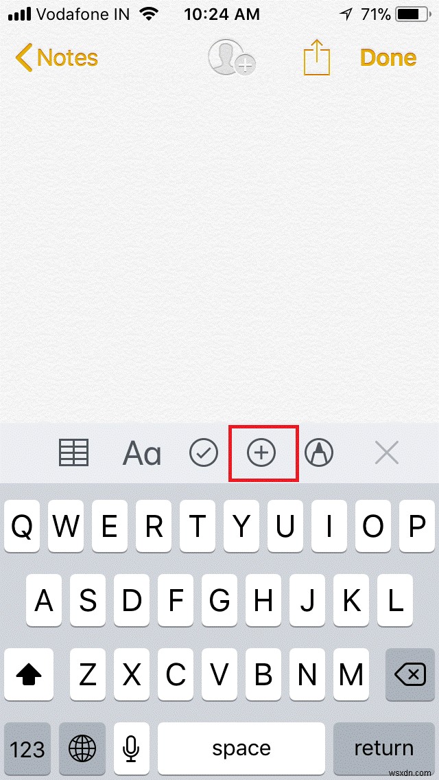 iOS 11 में नोट्स ऐप का उपयोग करके दस्तावेज़ों को कैसे स्कैन करें