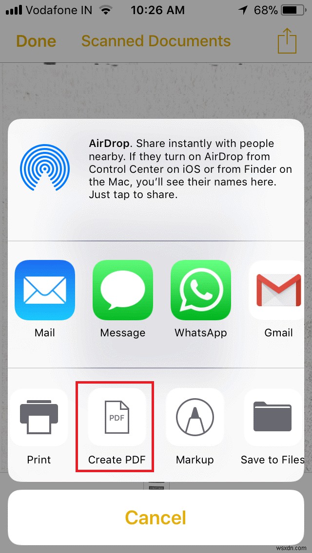 iOS 11 में नोट्स ऐप का उपयोग करके दस्तावेज़ों को कैसे स्कैन करें