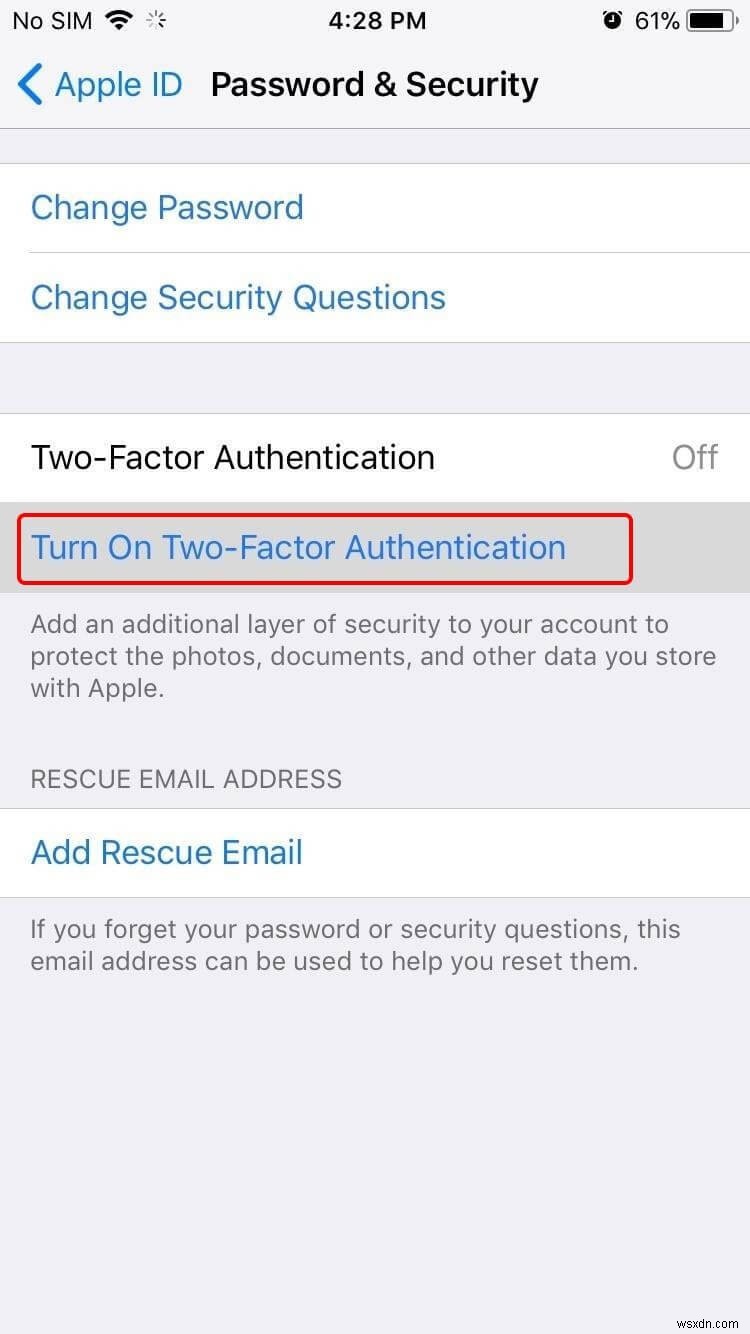 iOS 11 में टू-फैक्टर ऑथेंटिकेशन को कैसे इनेबल या डिसेबल करें