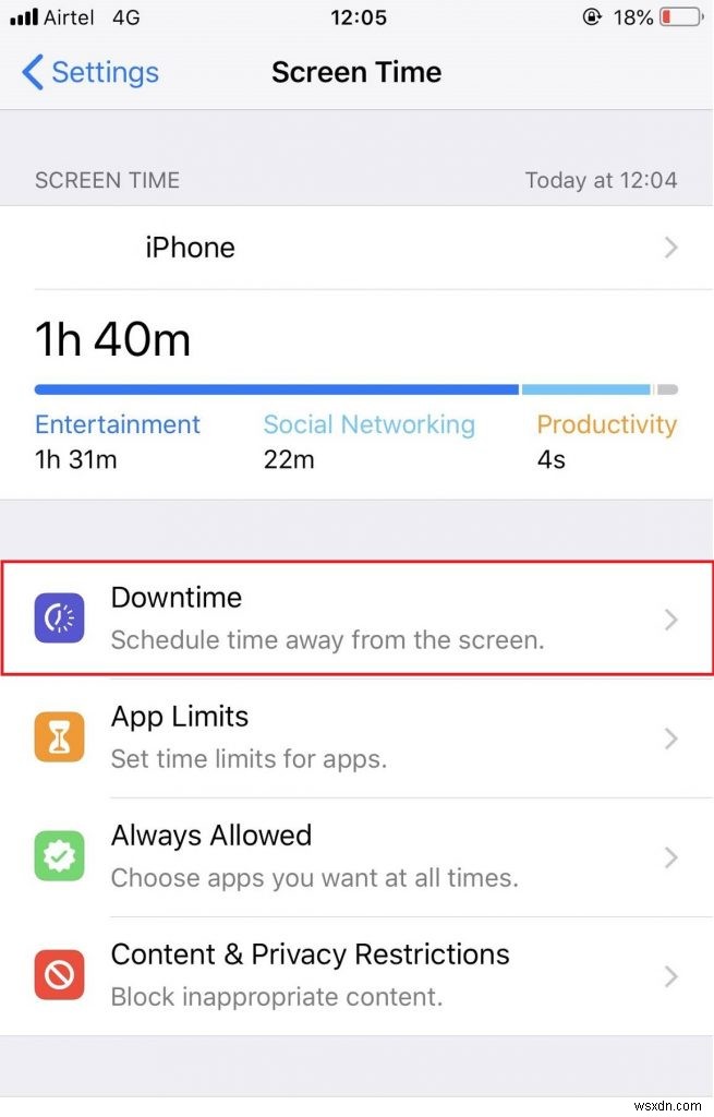 iOS 12 स्क्रीन टाइम और ऐप लिमिट सुविधाओं का उपयोग कैसे करें