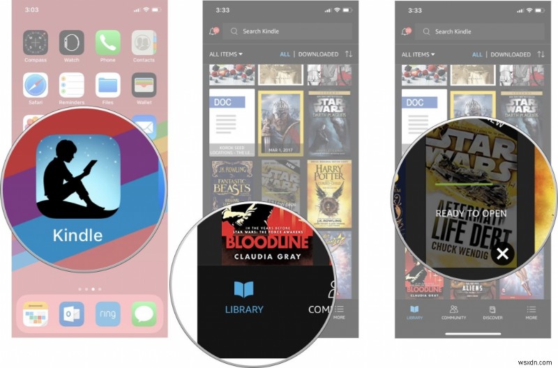 iOS के लिए किंडल के साथ किताबें कैसे खरीदें और डाउनलोड करें