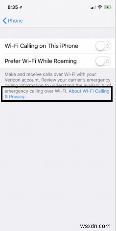 iOS पर वाई-फाई कॉलिंग कैसे सक्रिय करें?