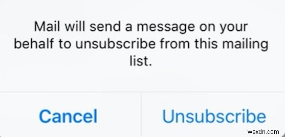 iOS मेल के ऑटो अनसब्सक्राइब फीचर का उपयोग करके मेलिंग लिस्ट से अनसब्सक्राइब कैसे करें