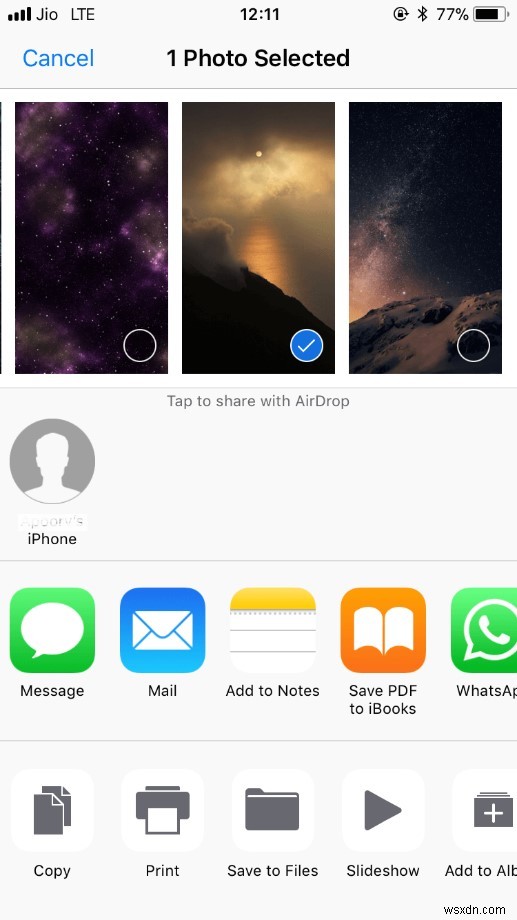 iOS 11 पर एयरड्रॉप का उपयोग कैसे करें