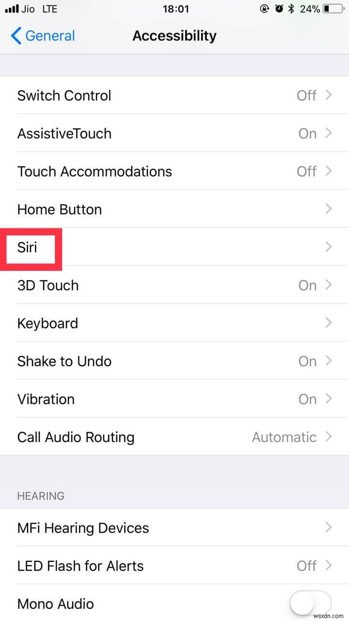 iOS 11 में  टाइप टू सिरी  कैसे इनेबल करें?