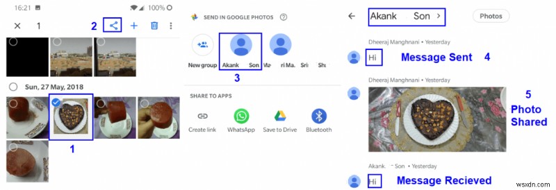 Google फ़ोटो मैसेजिंग फ़ीचर में चैट कैसे शुरू करें