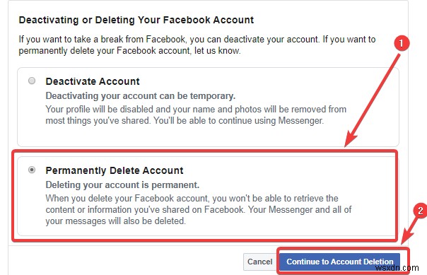 फेसबुक अकाउंट को स्थायी रूप से कैसे डिलीट करें