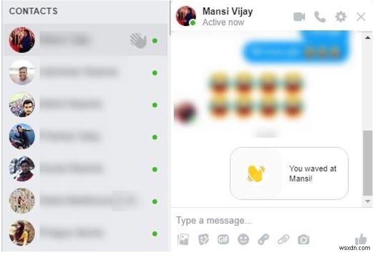 फेसबुक मैसेंजर, फेसबुक ऐप और वेबसाइट पर कैसे वेव करें