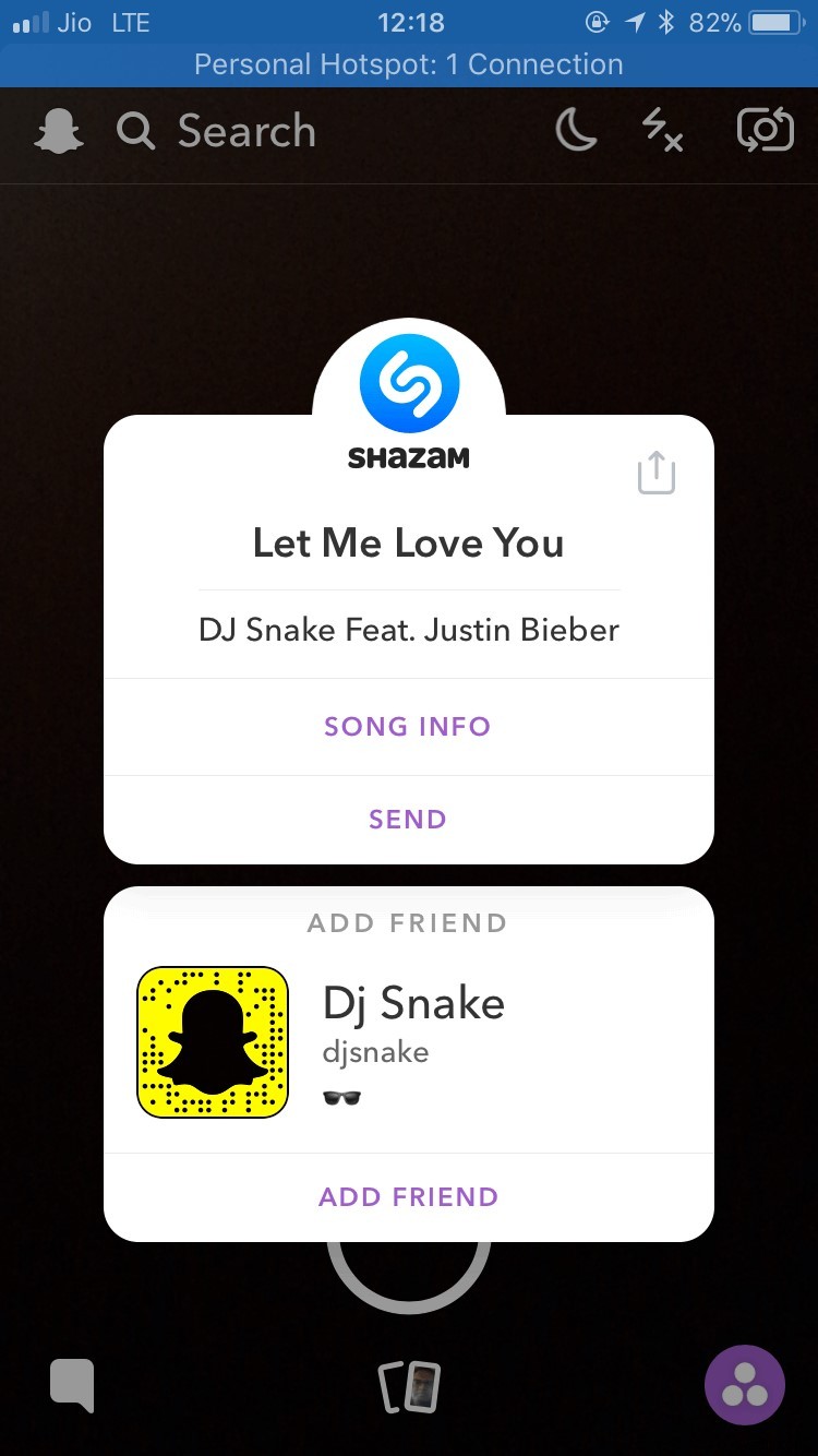 Snapchat पर Shazam का उपयोग कैसे करें