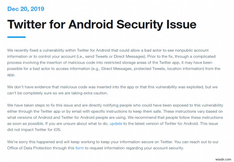 Android उपयोगकर्ता:अपने Twitter ऐप के नवीनतम संस्करण को तुरंत अपडेट करें