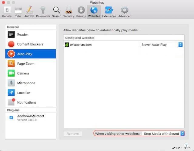 macOS High Sierra पर Safari में ऑटो-प्लेइंग वीडियो ब्लॉक करें
