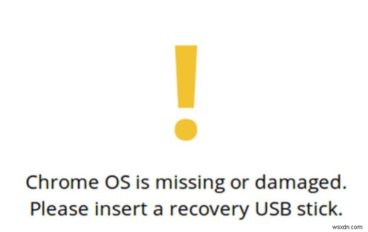 Chrome OS के गुम या क्षतिग्रस्त होने को कैसे ठीक करें