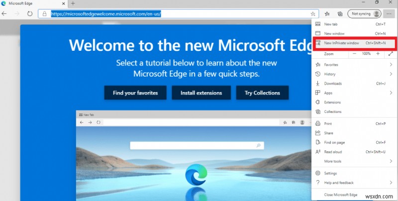 Microsoft Edge निजी ब्राउज़िंग का उपयोग करने के तरीके - निजी मोड