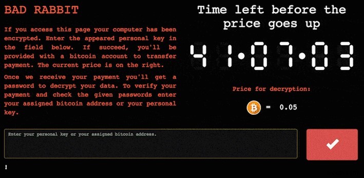 नया Ransomware BadRabbit रूस और यूक्रेन को लक्षित करता है