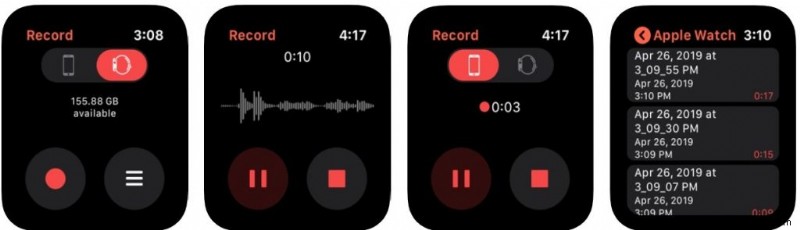 Apple वॉच वॉयस रिकॉर्डर ऐप्स तुरंत नोटों को नीचे ले जाएगा 