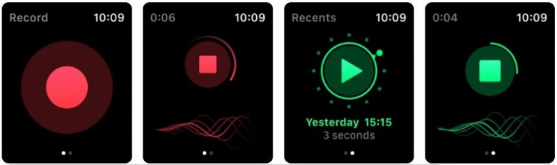 Apple वॉच वॉयस रिकॉर्डर ऐप्स तुरंत नोटों को नीचे ले जाएगा 