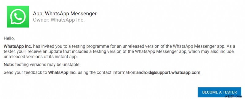 Android के लिए WhatsApp बीटा टेस्टर कैसे बनें?