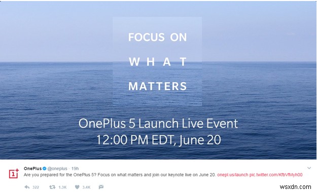 OnePlus 5 को 20 जून को लॉन्च किया जाएगा