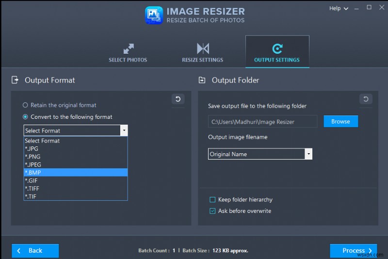 Windows 10 PC में Image Resizer का उपयोग करके JPG को PNG में कैसे बदलें?