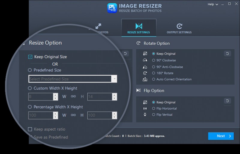 Windows 10 PC में Image Resizer का उपयोग करके JPG को PNG में कैसे बदलें?