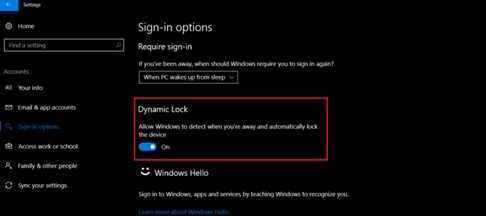 डायनेमिक लॉक फीचर के साथ विंडोज 10 को कैसे सुरक्षित करें