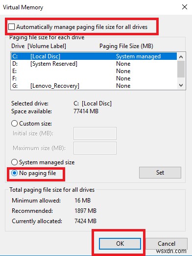 Windows 10 में पेज फाइल को क्लियर करके अपने पीसी को तेज कैसे चलाएं