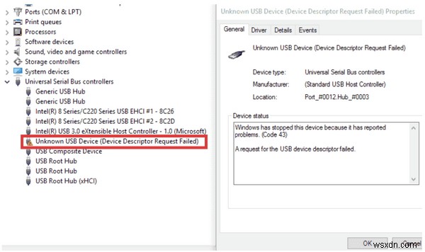 {FIXED}:Windows 10 में USB Device_Descriptor_Failure Error