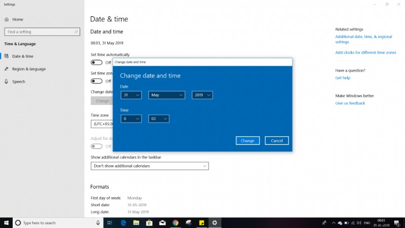 Windows 10 में गलत समय को कैसे ठीक करें