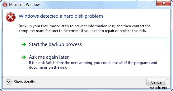 Windows 10 PC में  Windows को हार्ड डिस्क की समस्या का पता चला  कैसे ठीक करें?