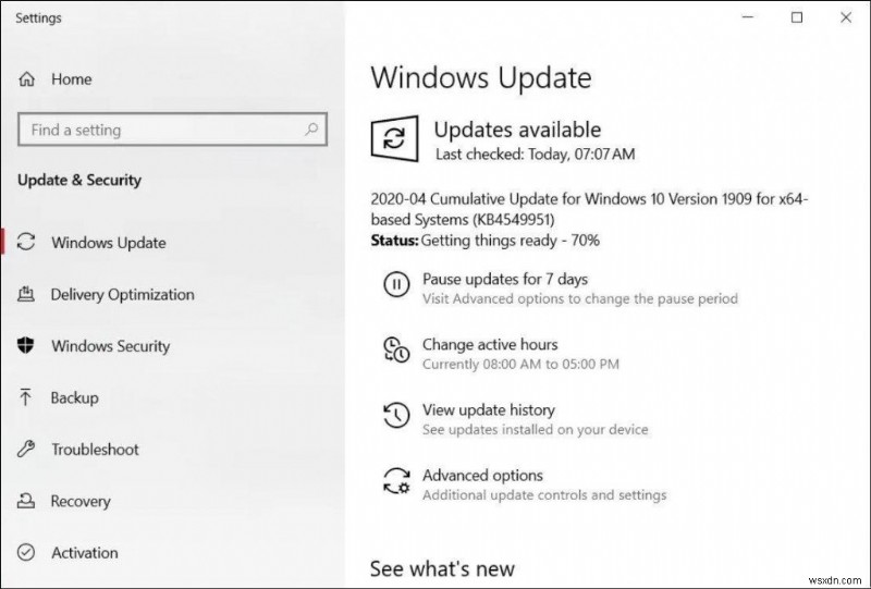Windows 10 KB4549951 अपग्रेड विफल, क्रैश और डेटा हानि के कारण:इसे कैसे रोकें